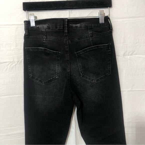 Altar’d State Jeans Women’s Sz 27 High Rise Grunge Black Stretch Deb Boho Hippie - Picture 4 of 12